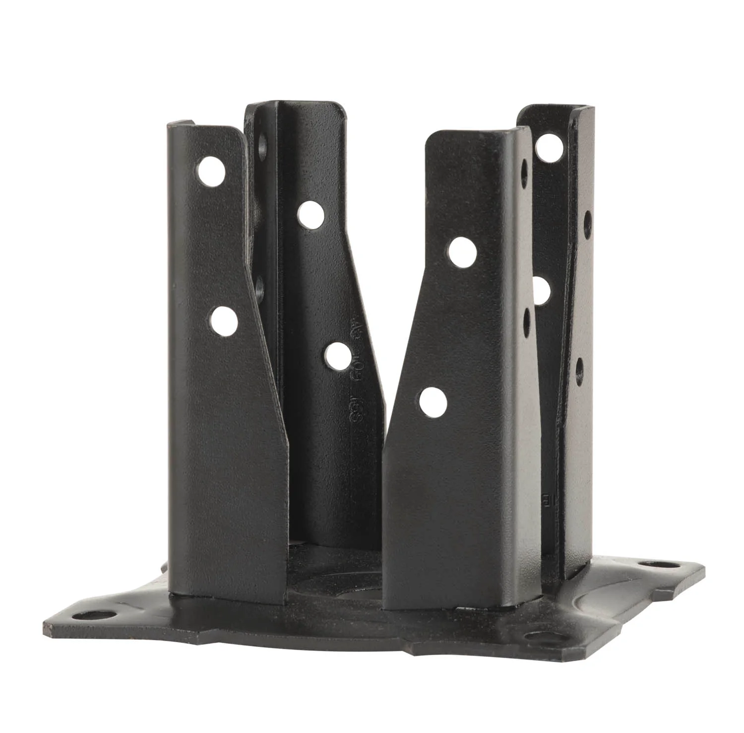 Pied de poteau pour angle jardin - Finition noire AG527PB image