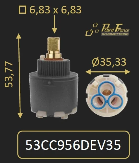 Cartouche de rechange du déviateur - débit/inverseur image