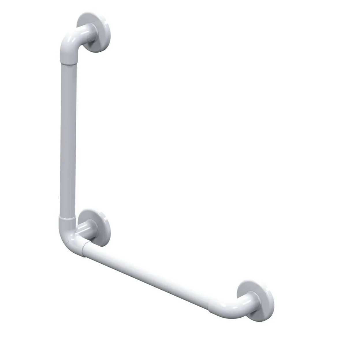 Barre d'appui lisse renforcée coudée 90° 450x450 image