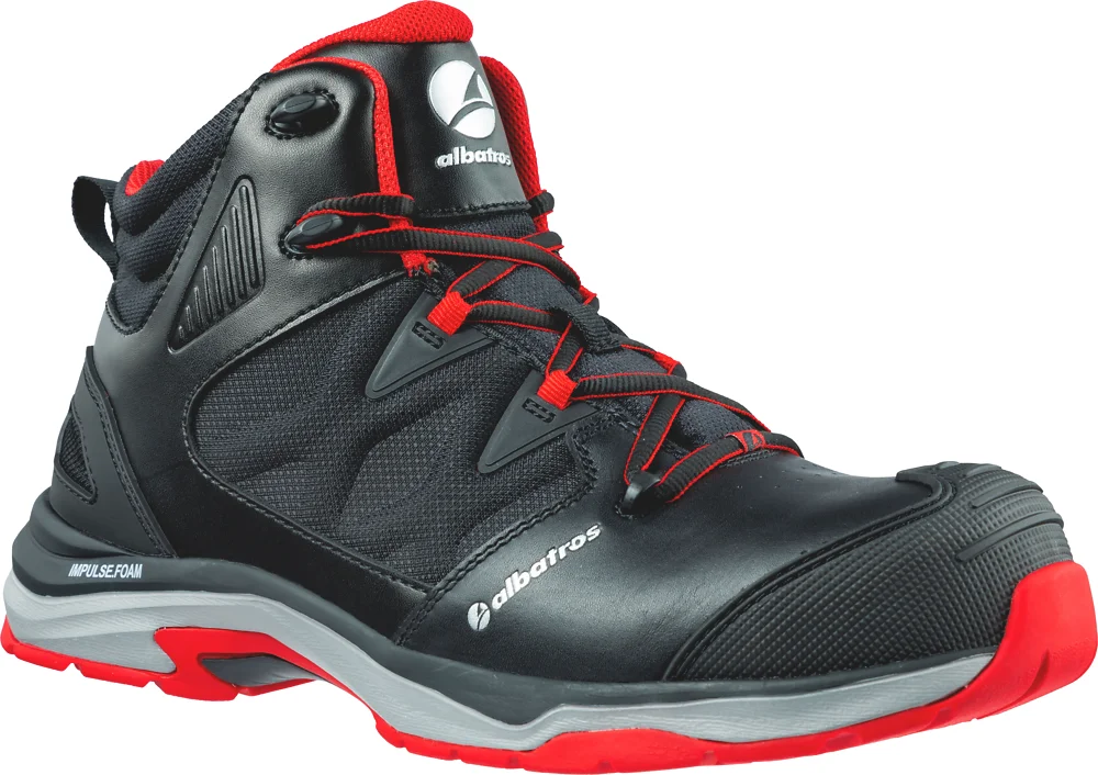 ULTRATRAIL BLACK MID S3 ESD HRO SRC - Chaussures de sécurité - noir/rouge image