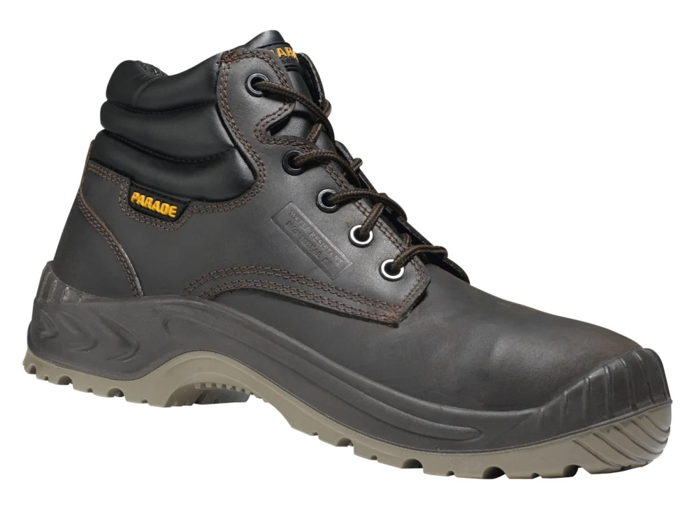 Chaussure de sécurité haute S3 Noumea cuir marron huilé image