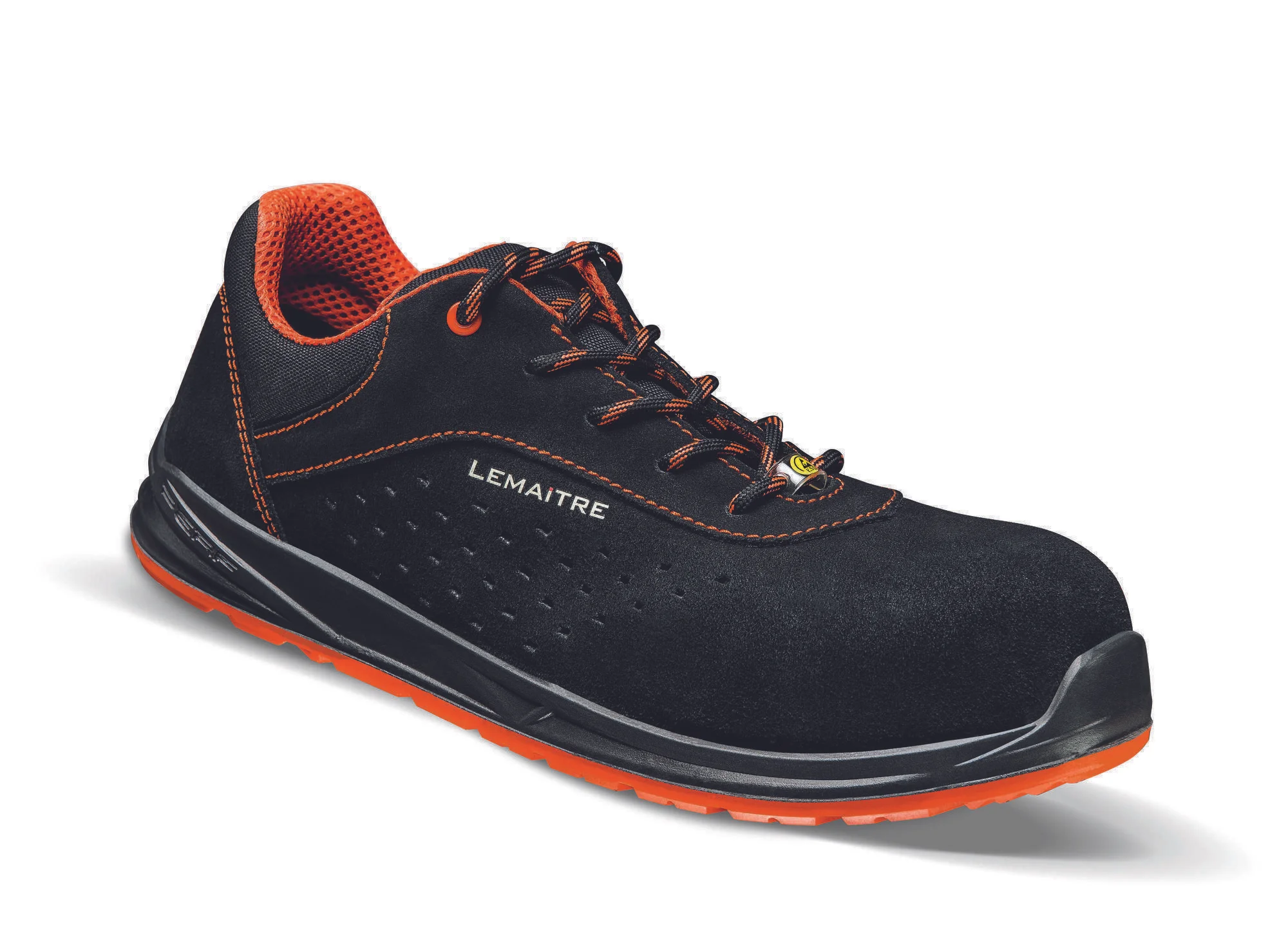 Chaussures de sécurité basses ESD BLACKTRIGGER S1P ESD SRC Noir/Orange image