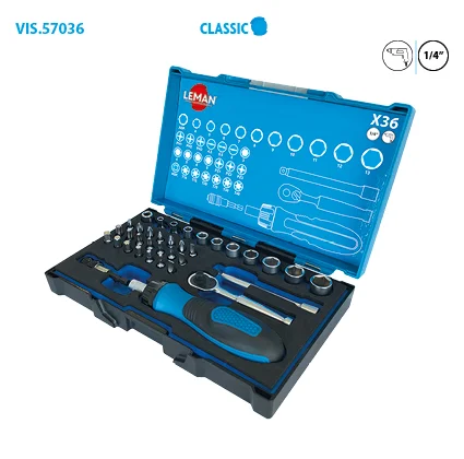 Coffret de douilles 1/4'' + embouts 36 pièces Classic image