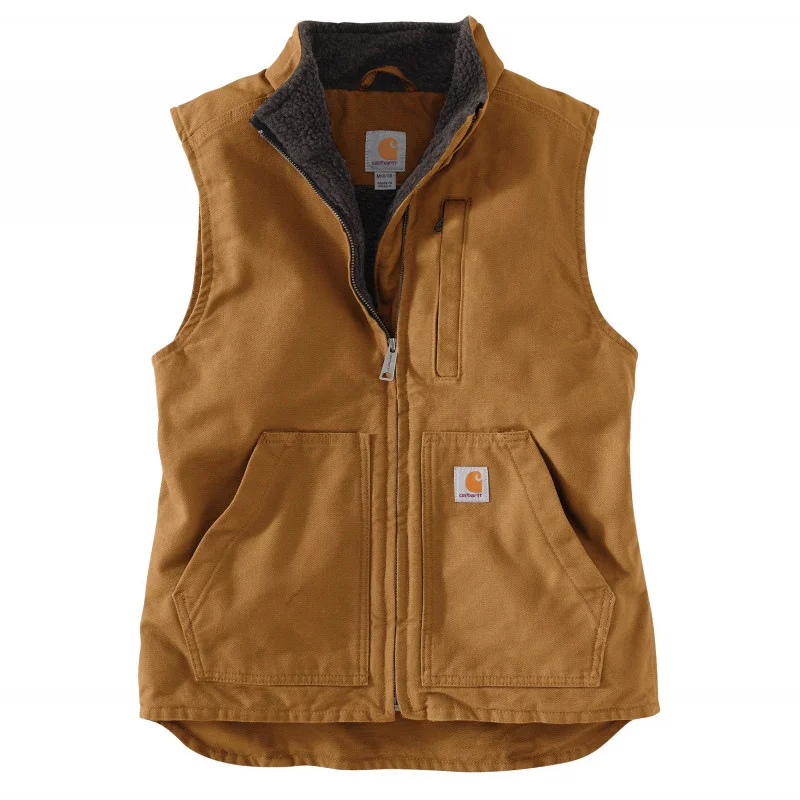 GILET SANS MANCHE WOMENS SHERPA LINED MOCK NECK VEST image
