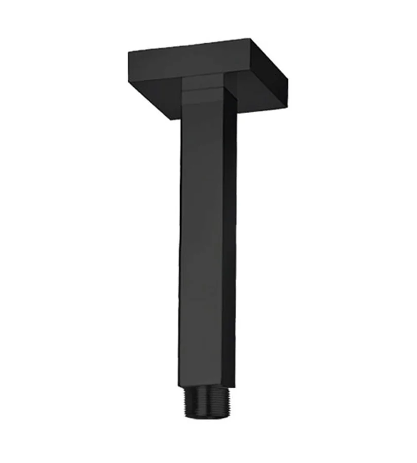Bras de douche plafonnier carré lg 10 cm noir mat image
