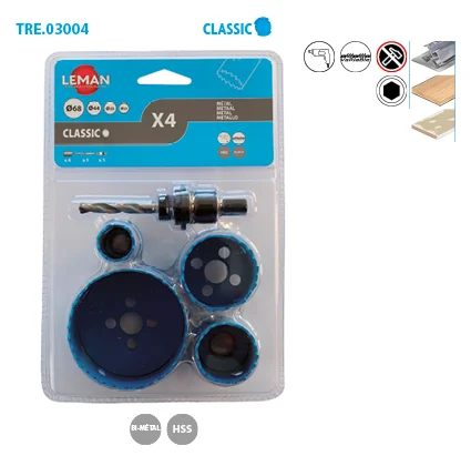 Lot de 4 trépans bi-métal Classic image