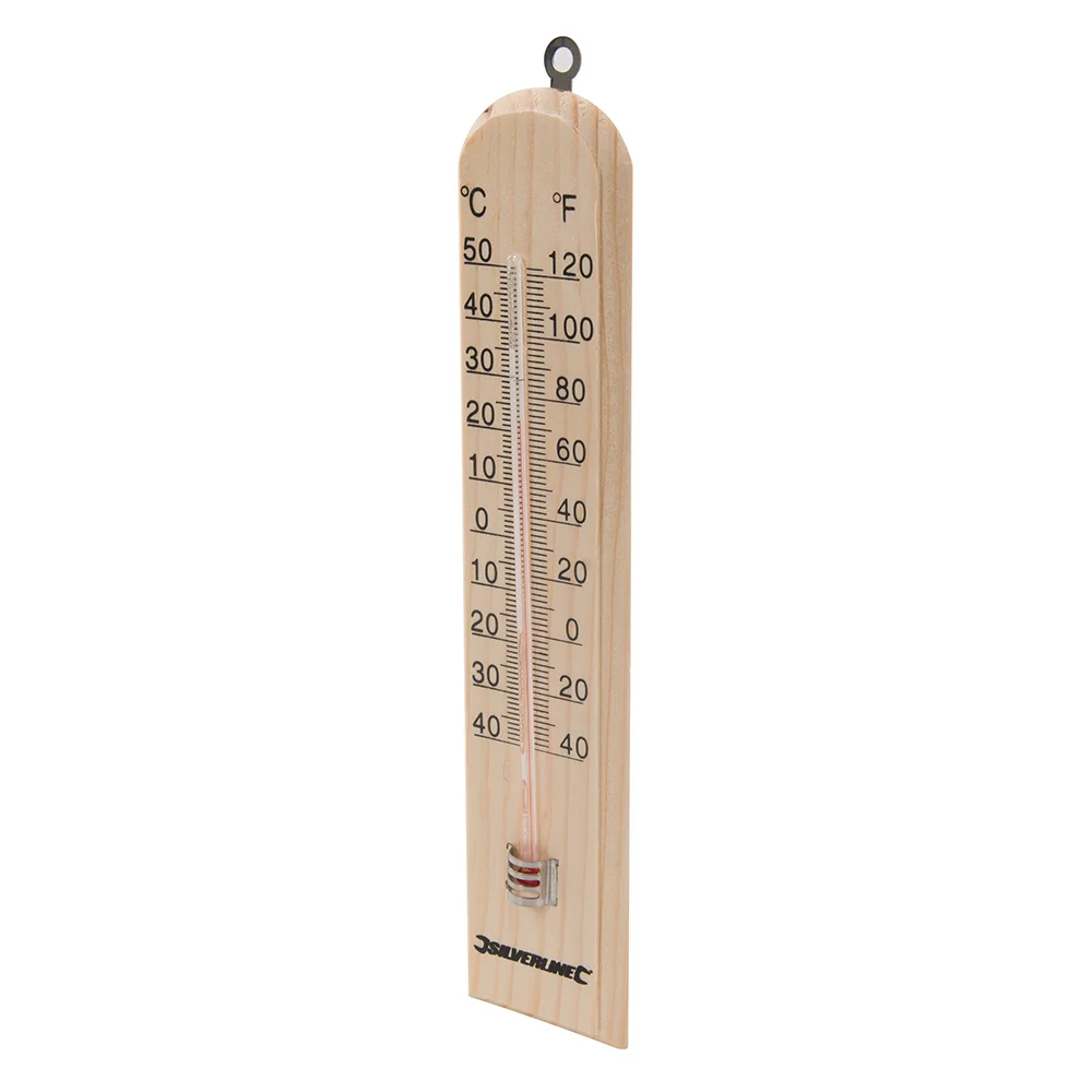 Thermomètre en bois - 250x60x10mm image