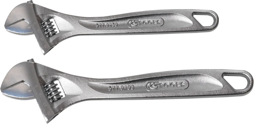 Jeu de 2 clés à molette, 10'' - 12'' image