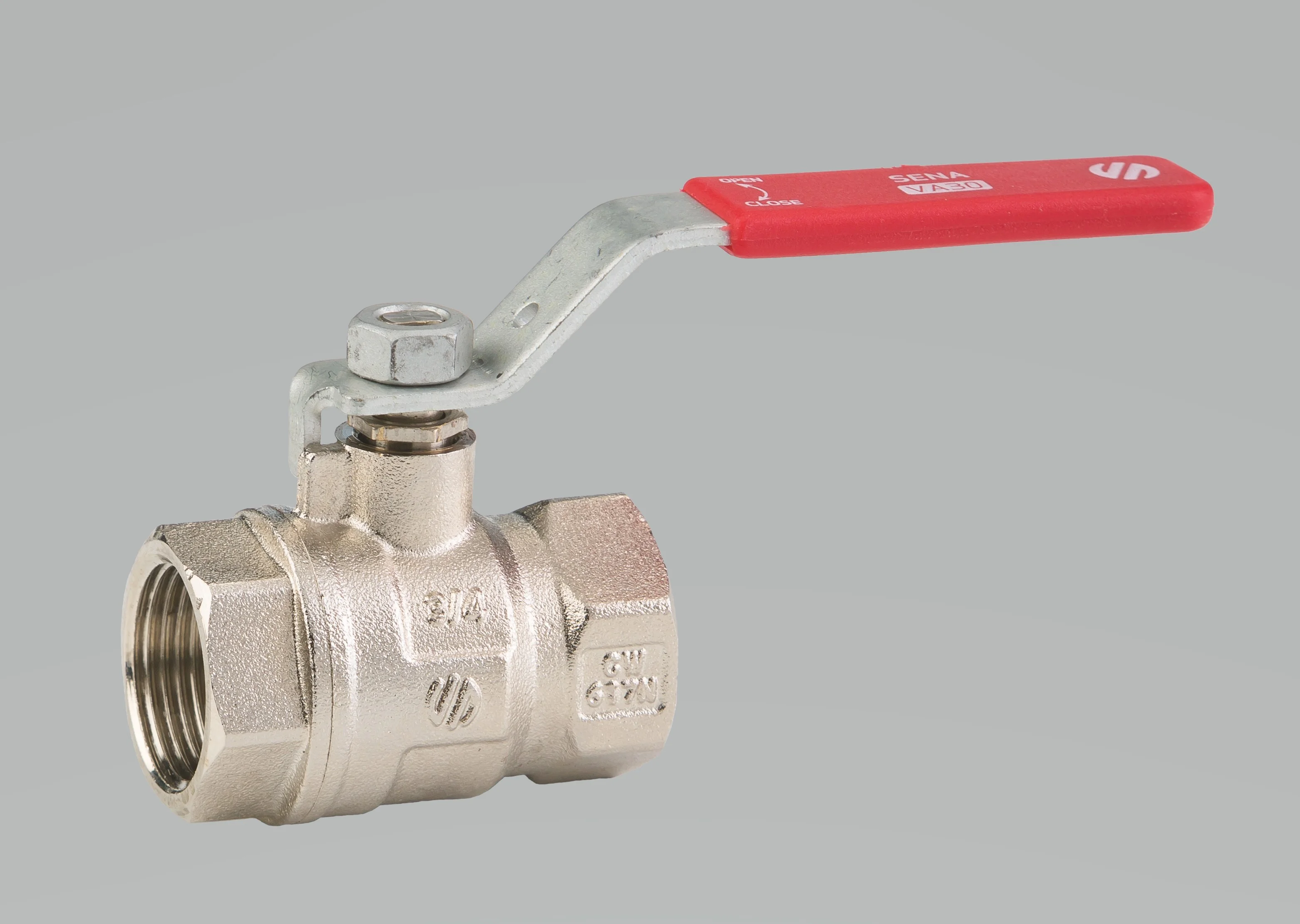 Vanne boisseau sphérique - Laiton - Femelle/Femelle - Manette image