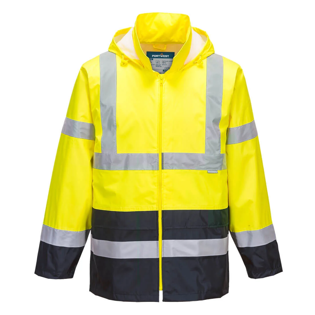 Veste de pluie Hi-Vis bicolore Jaune/Marine image