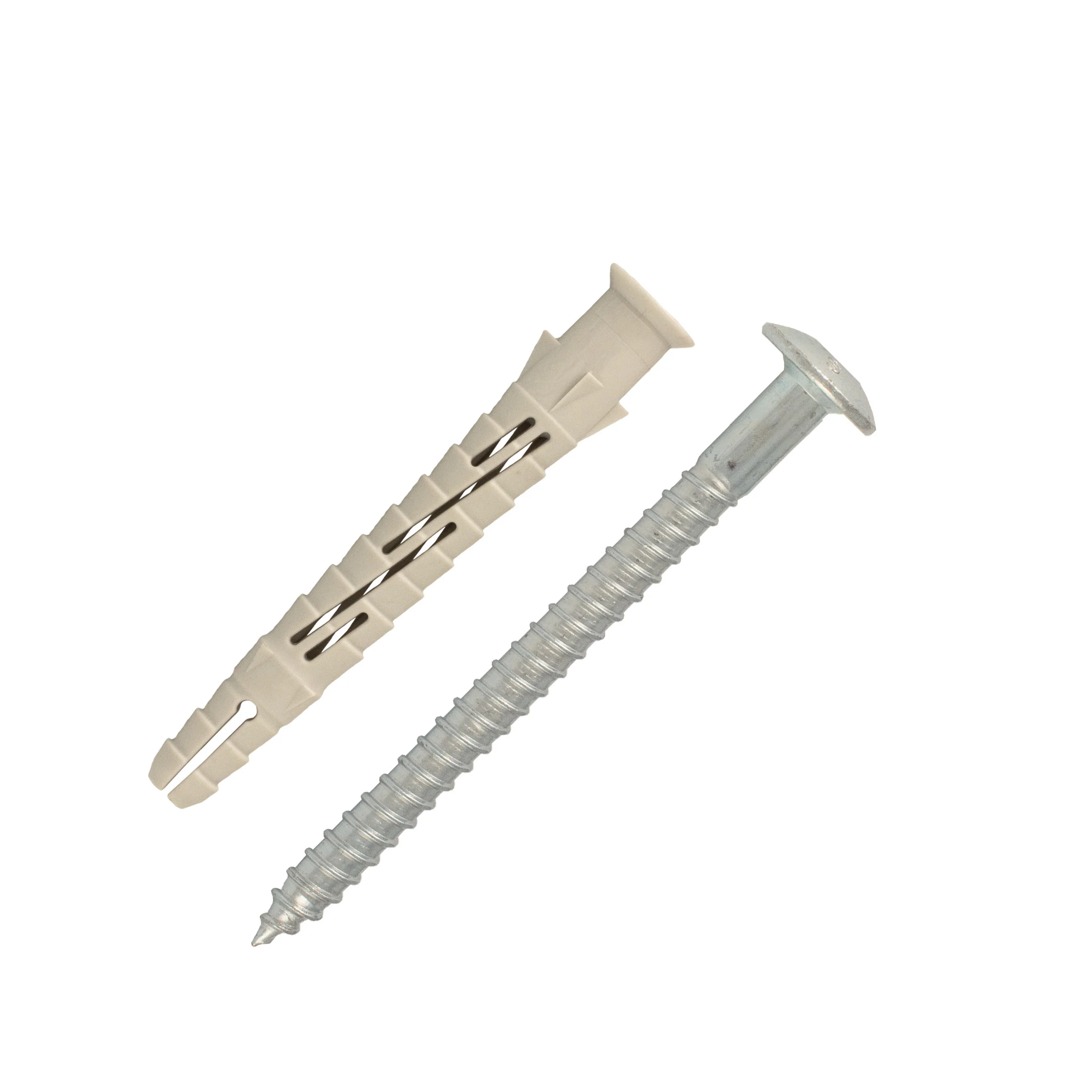 Boite de 50 chevilles longue expansion nylon vis tête bombée acier zingué G-LP image