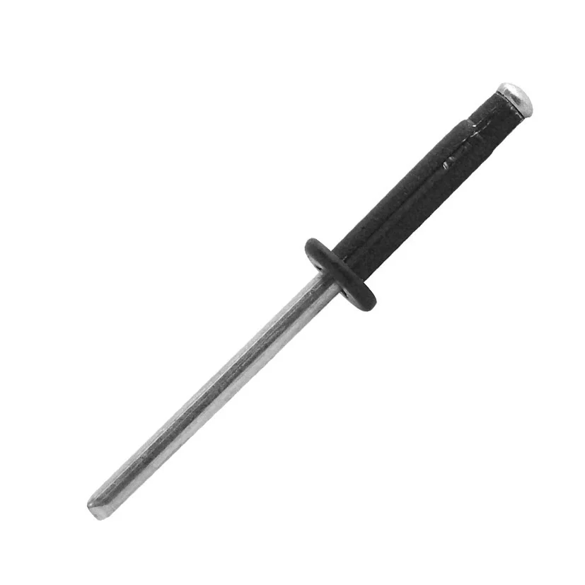 Boite de 250 rivets étoilés tête plate aluminium Noir - Ø4x18mm EBD4018 image