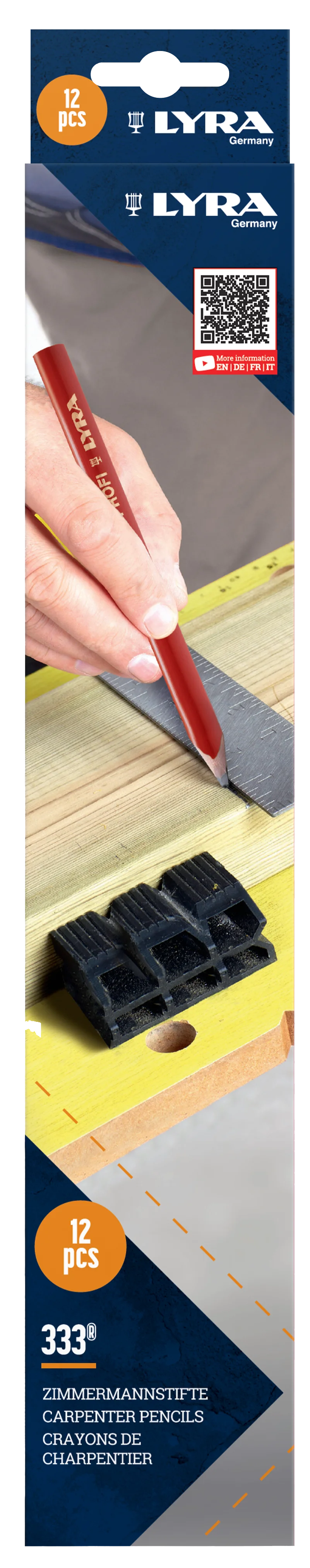 Crayon de charpentier LYRA OVALES 300mm image