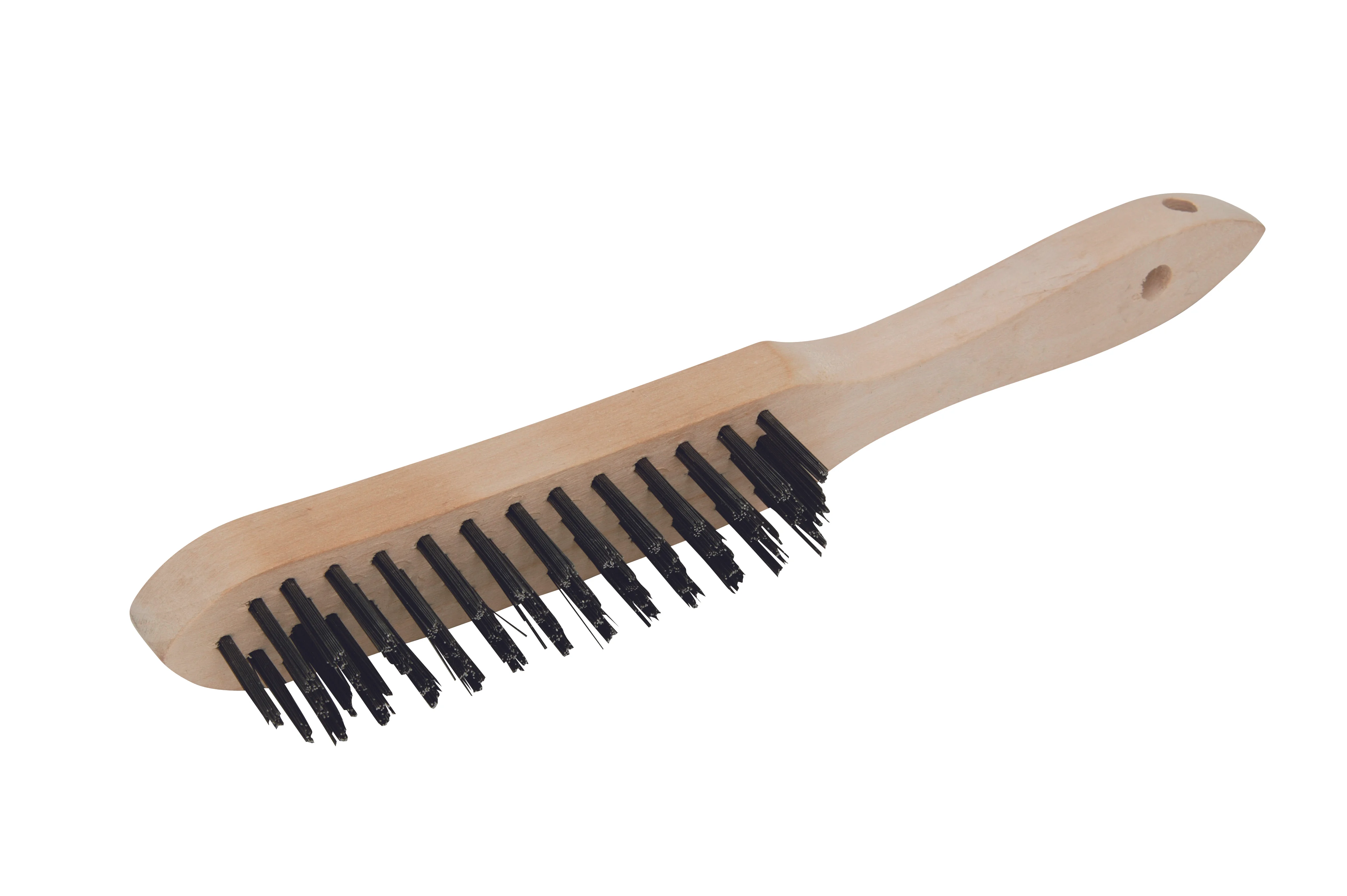 Brosse métallique rigide à manche 4 rangs image