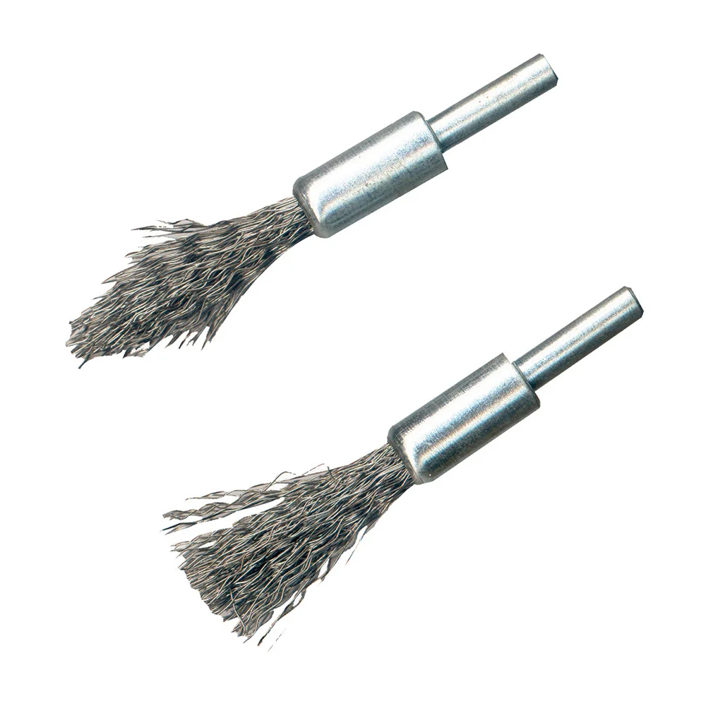 Brosses-pinceaux à fils d'acier à décalaminer - 2 pcs image