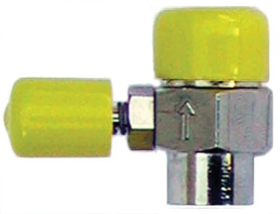 Robinet manomètre à bouton poussoir spécial gaz - Femelle - Femelle image