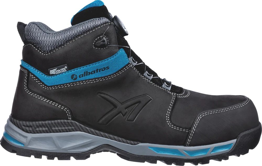 Chaussures de sécurité TOFANE BLACK QL CTX MID S3 ESD WR HRO SRC - noir/bleu image