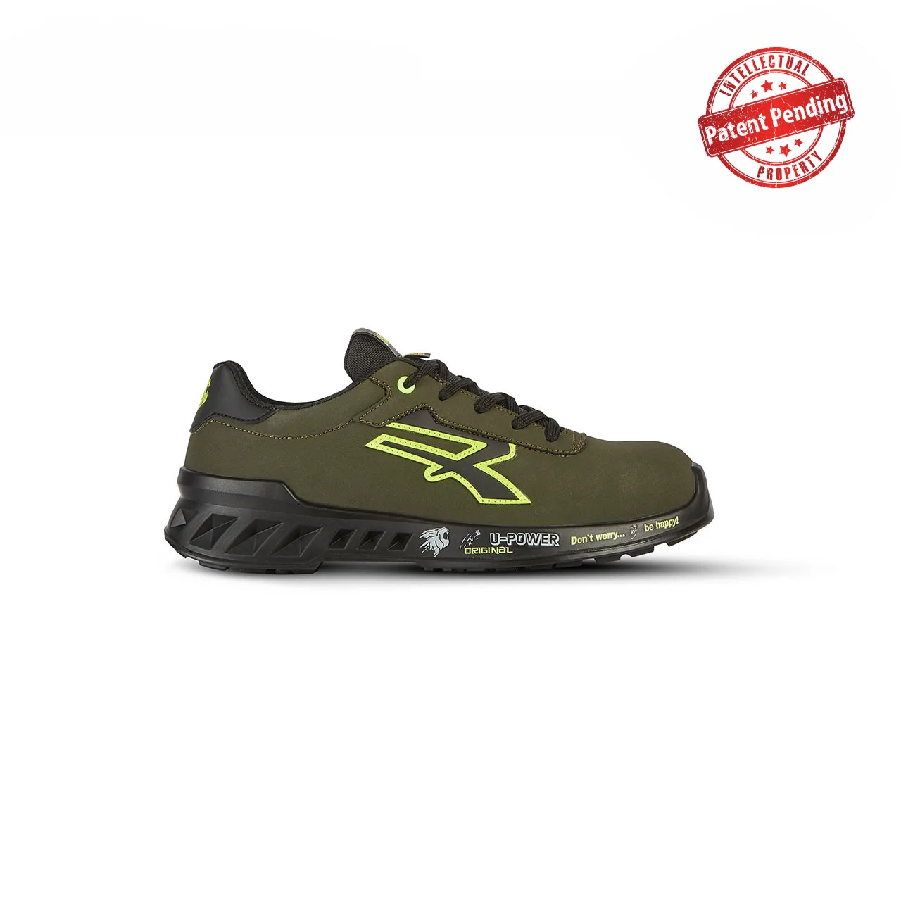 Chaussures de sécurité basses RYAN S3 CI SRC ESD - Vert Olive/Jaune image
