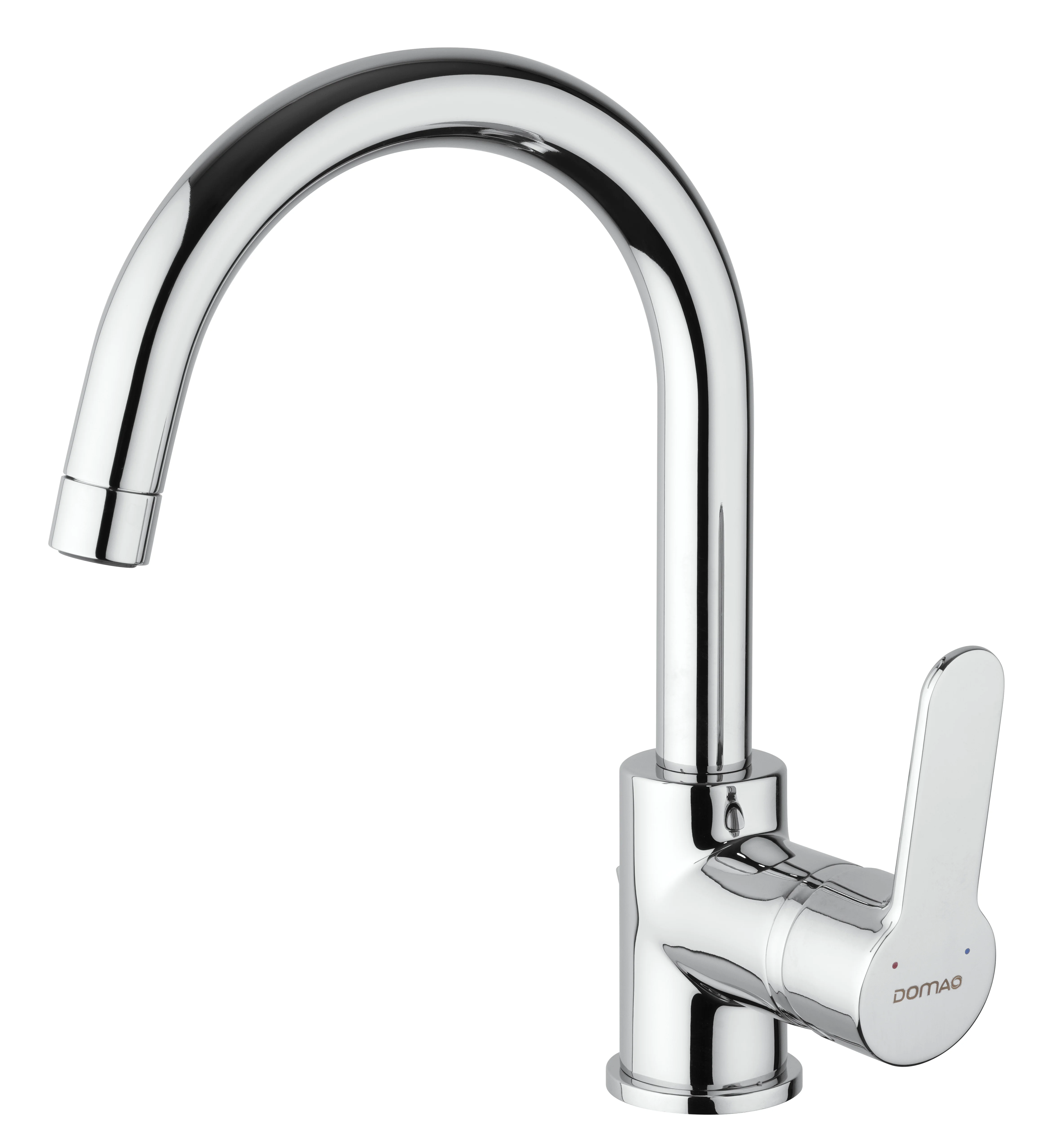 Mitigeur lavabo bec haut Corps zamack Vidage clic clac Hostaform image