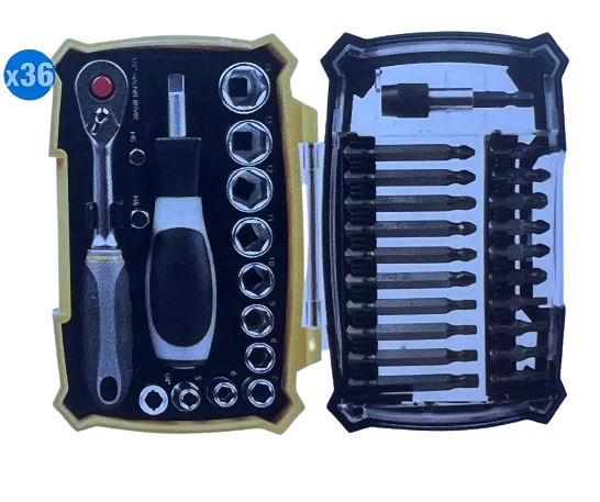 Coffret de 36 embouts et douilles - 6000C image