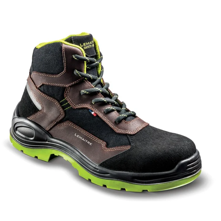 Chaussures de sécurité hautes LEVANTE S3S SR Noir/Marron image
