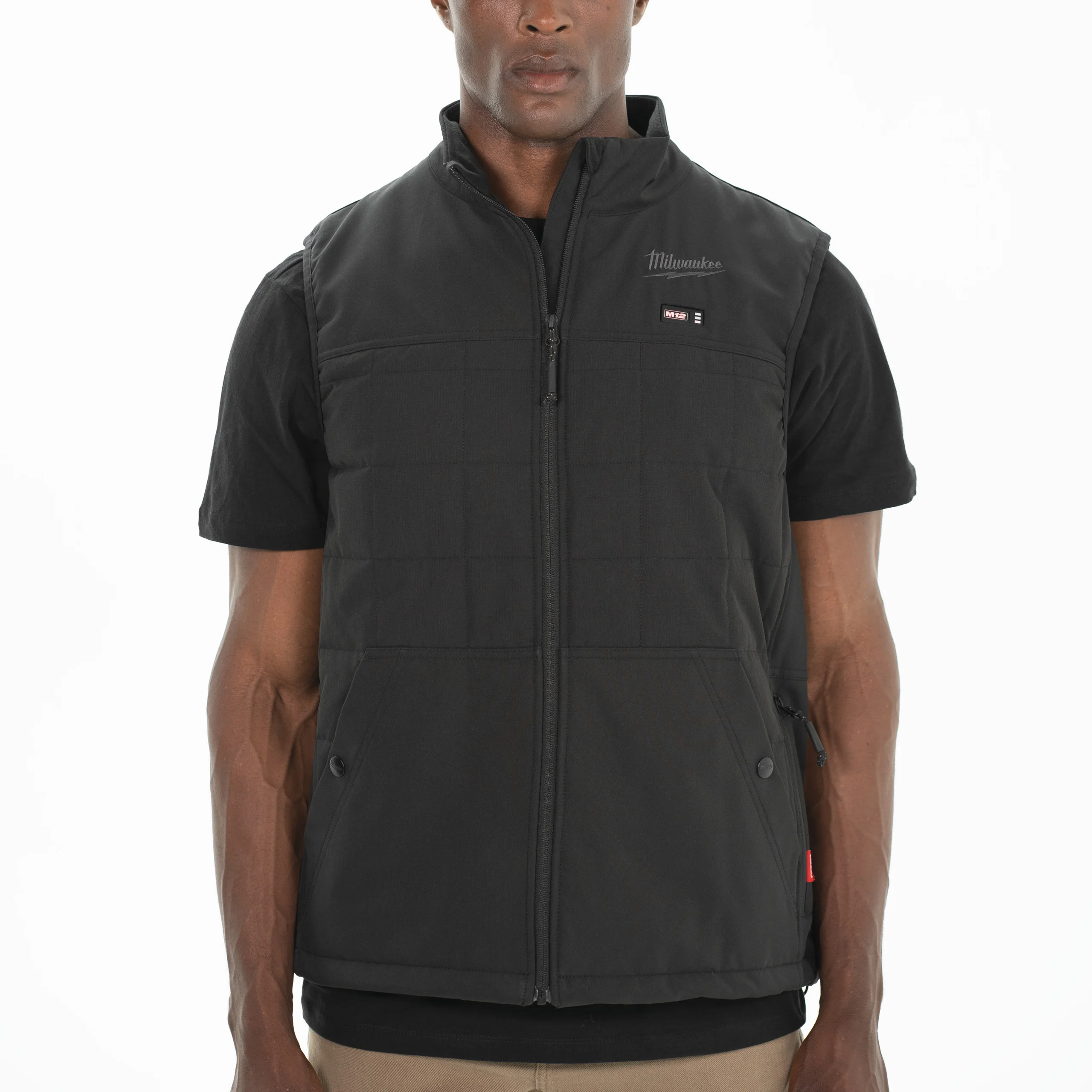 BLOUSON SANS MANCHES CHAUFFANT NOIR RIPSTOP M12 HPVBL2 image