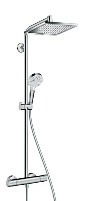 Colonne de douche thermostatique Showerpipe Crometta E 240 - chrome - 1 jet image