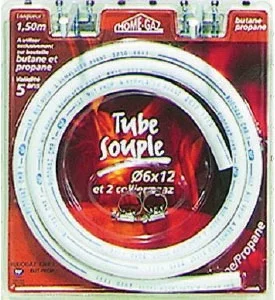 Tube flexible butane propane tube Ø6/12 avec colliers image