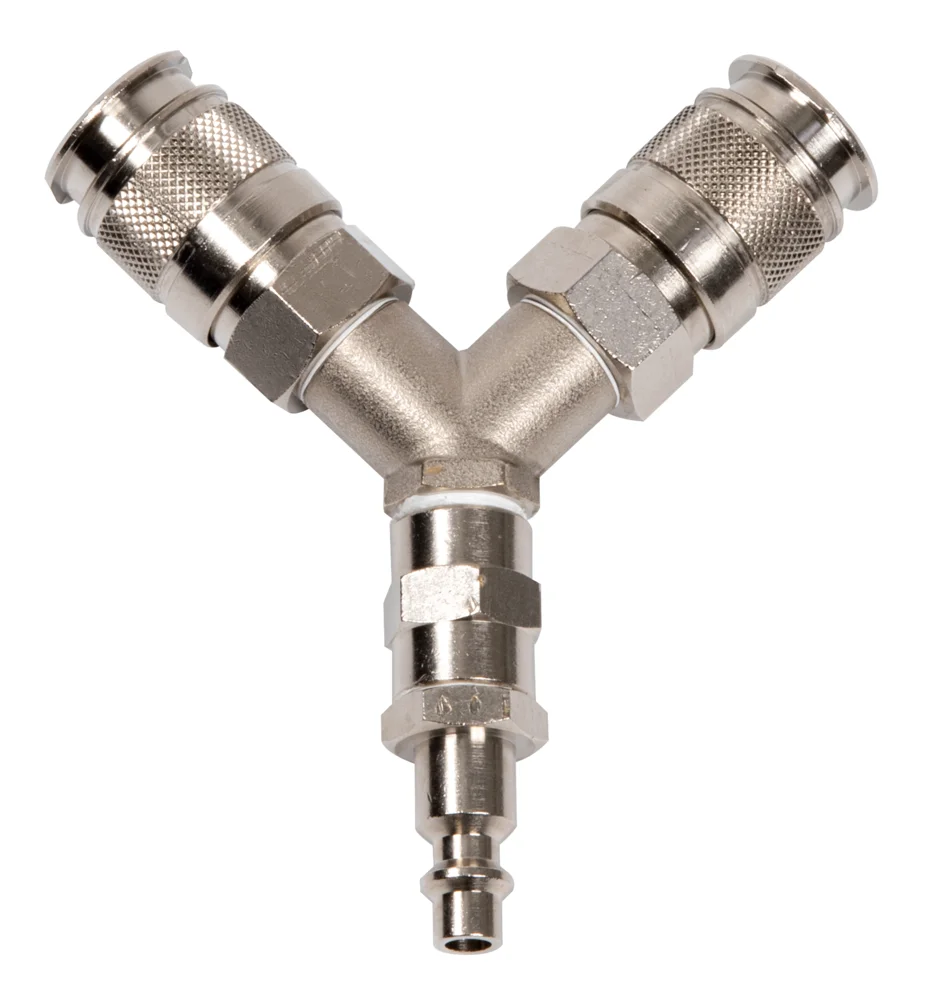 Raccord pneumatique Y pour connecter 2 outils pneumatiques image