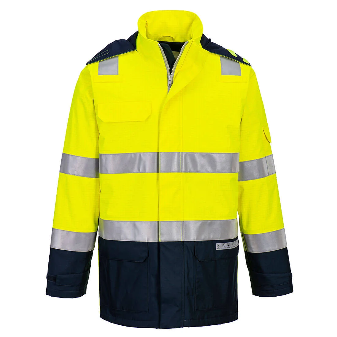 Parka Bizflame Rain+ Hi-Vis Light Arc  Jaune/Marine image