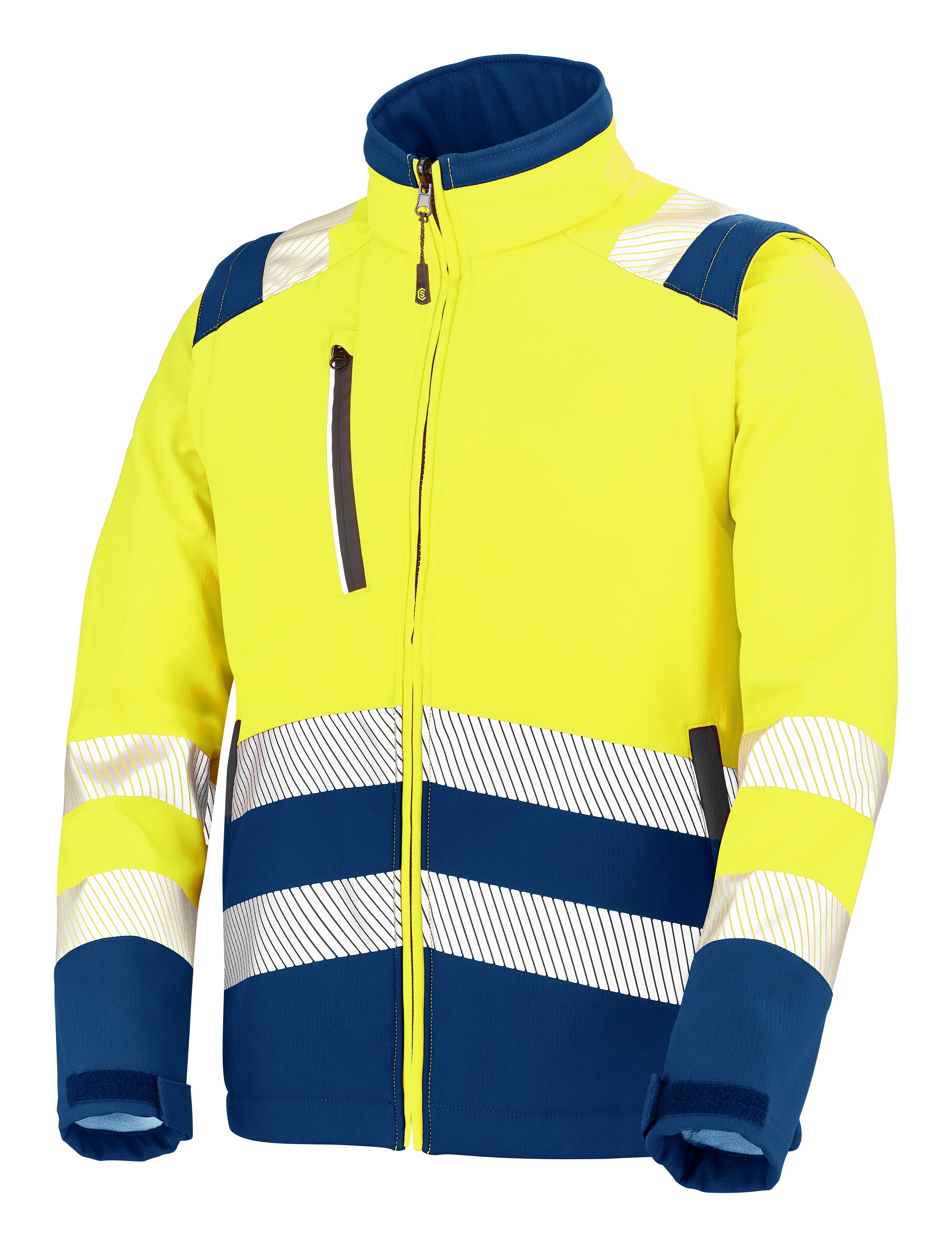 VESTE SOFTSHELL TATRAS XP JAUNE FLUO/BLEU MARINE image