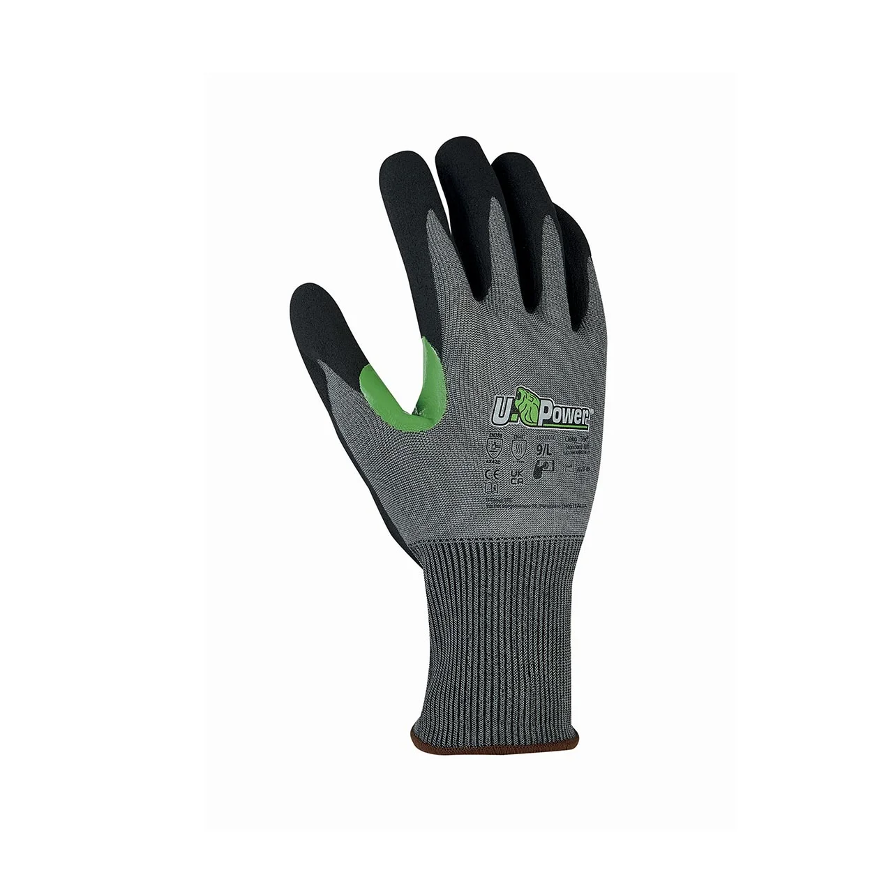 Gants de protection JASPER anti-coupure type D - Vert/Gris image