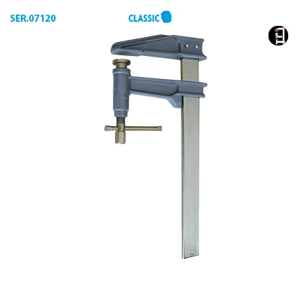 Boite de 4 serre-joints à pompe tige chromée/crantée Classic image