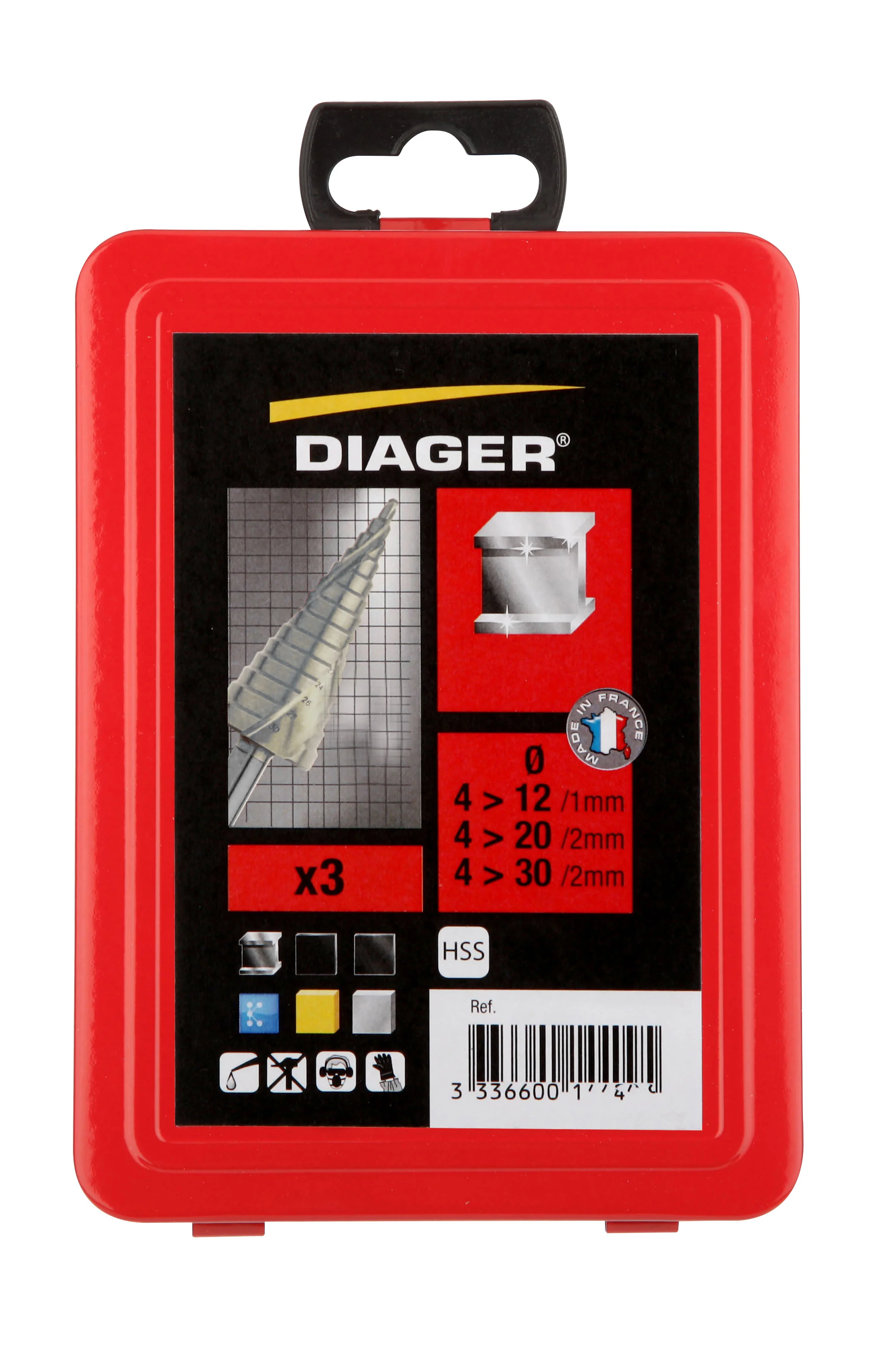 Coffret de 3 forets métal étagés - 513C image