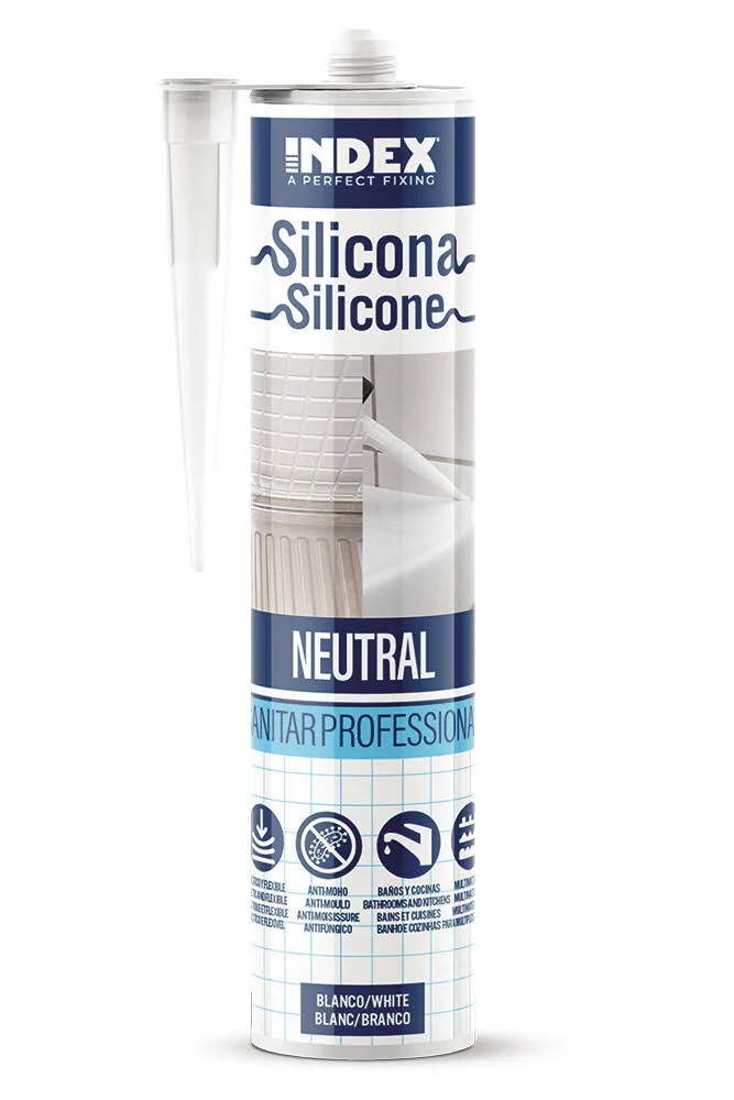 Boite de 12 - Silicone neutre SANITAR professionnel aux propriétés fongicides image