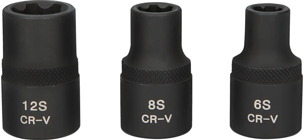 Jeu de 3 douilles RIBE 1/2'' pour culasse, M6 - M8 - M12 image