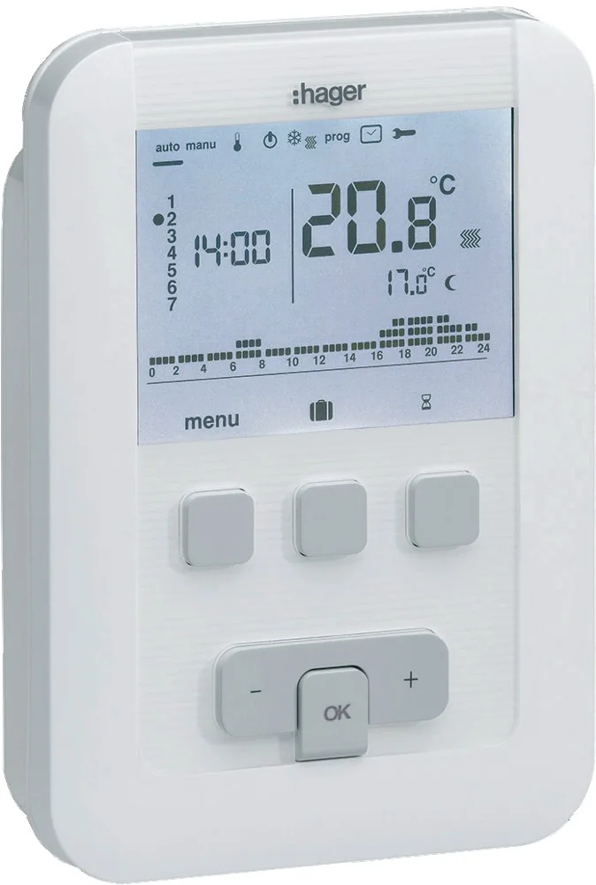 Thermostat d'ambiance filaire programmable digital - Flash TAP image