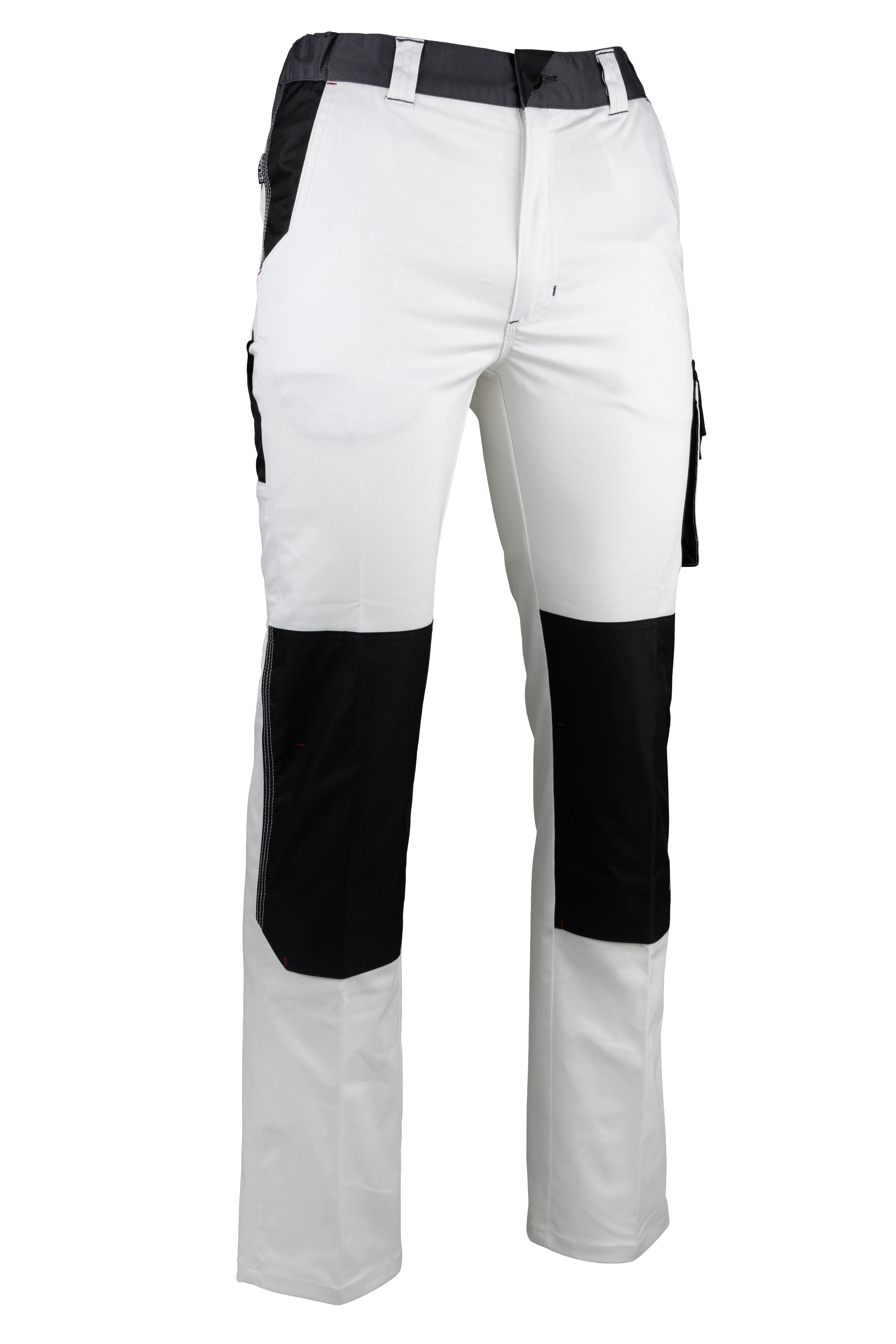 Pantalon de travail VAISSEAU - BLANC/GRIS charcoal image