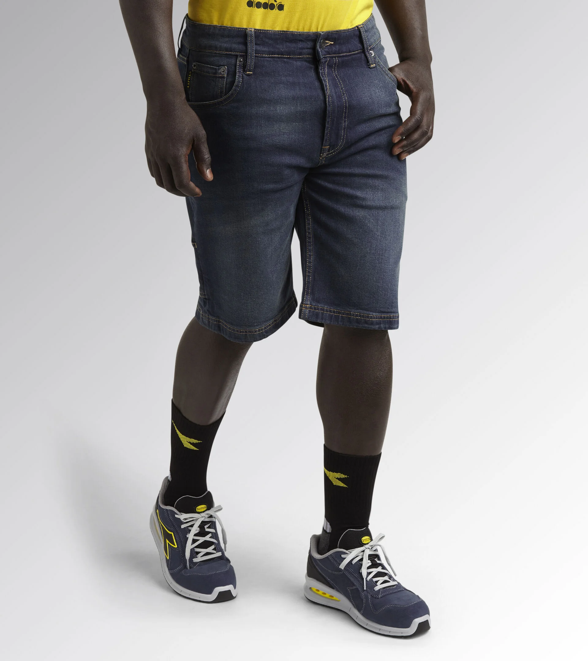 Bermuda de travail en jean stretch STONE image