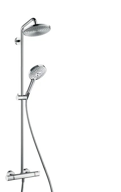 Colonne de douche thermostatique Showerpipe Raindance Select - chrome - 1 jet image