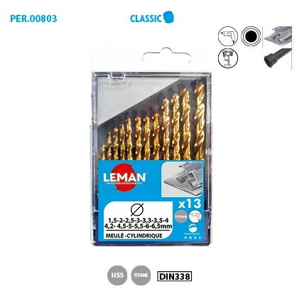 Coffret 13 forets métal HSS titane Classic image