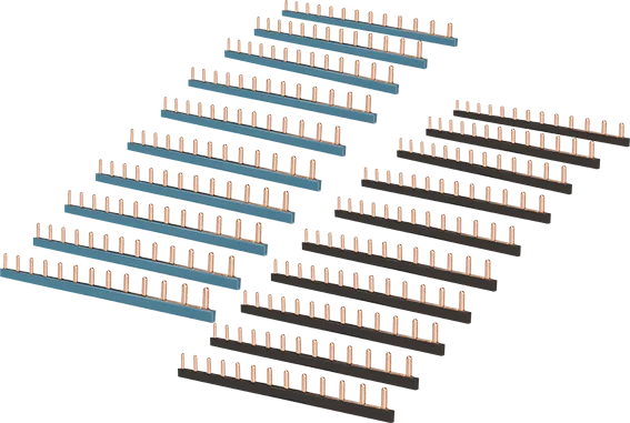 (Lot de 20) 10 peignes bleus + 10 peignes noirs - 13 modules image