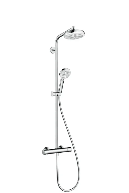 Colonne de douche thermostatique Showerpipe Crometta 160 - chrome - 1 jet image