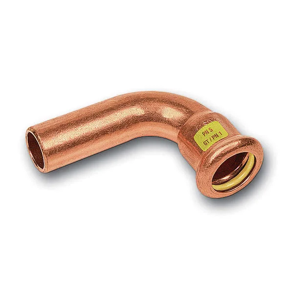Raccord coude courbé en cuivre à sertir 90° M/F - SANHA-Press Gas série 10001a-F image