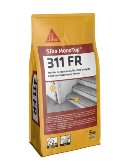 Mortier de réparation rapide Sika Monotop 311 FR 5kg - Gris image