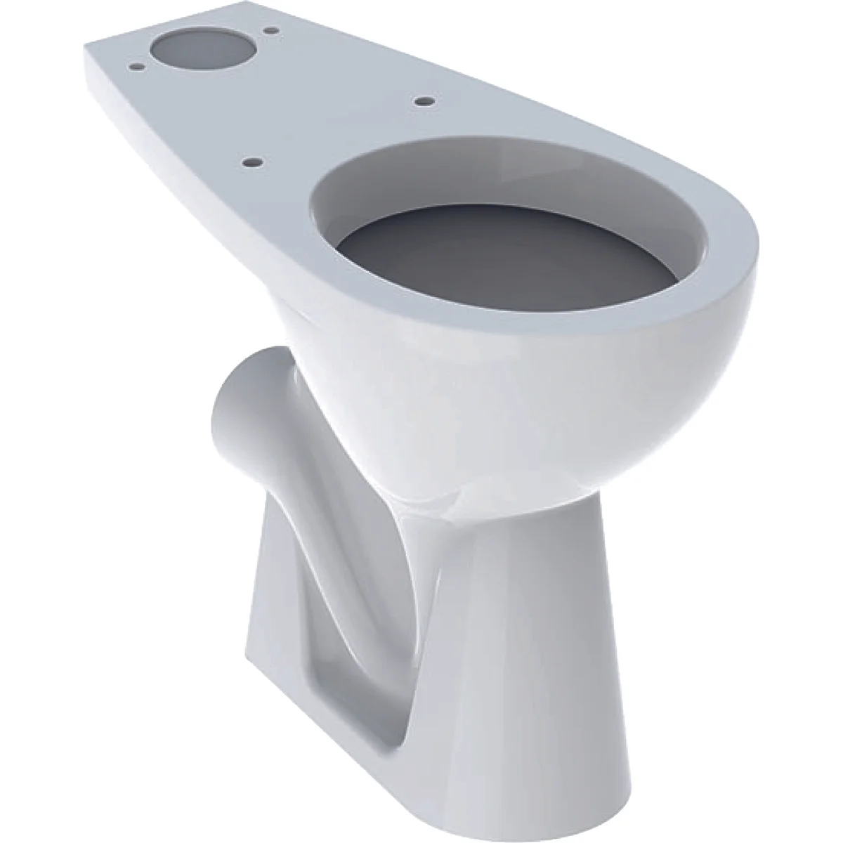 Cuvette WC au sol nue surelevée PMR Bastia Blanc image