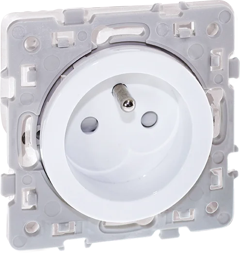 Prise courant 2P+T 16A blanc - SQUARE RENO image