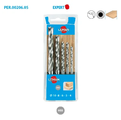Coffret de 5 forets Hélicoïdaux HSS Expert image