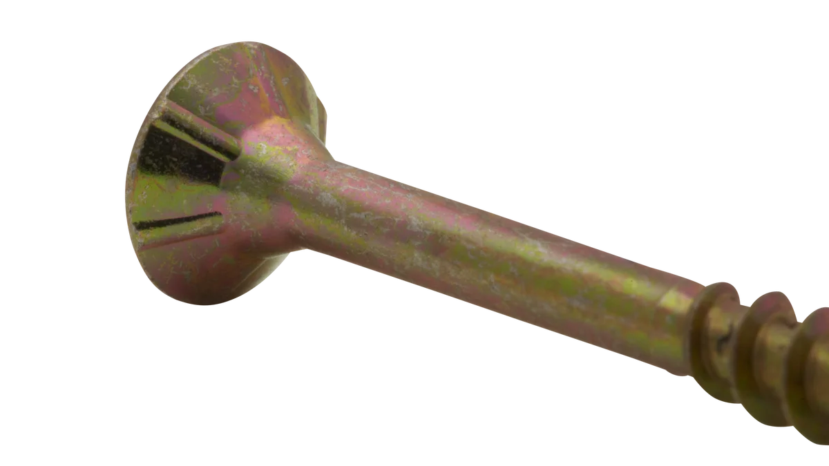 Vis à bois filetage partiel - Tête fraisée - Empreinte Pozidrive - Bichromaté image