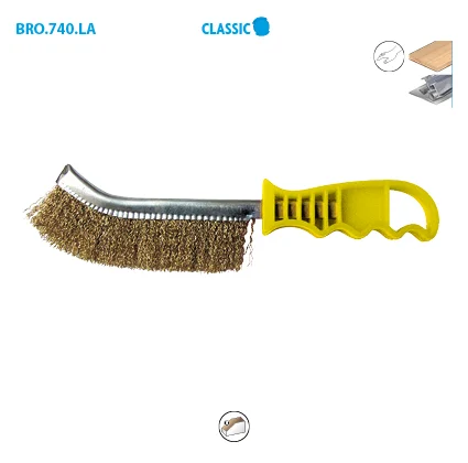 Boite de 15 brosses fil laiton manche plastique Classic image